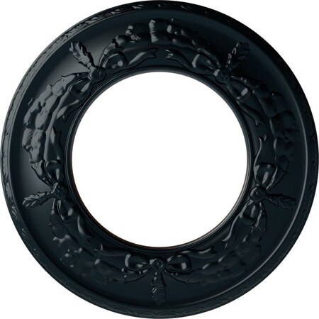 Ekena Millwork Salem Ceiling Medallion (Fits Canopies up to 7 1/8"), 13 1/4"OD x 7 1/8"ID x 7/8"P, Night Shade CM13SANSF